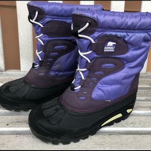 Sorel Girls Snow Boots Purple Size 3